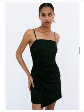 knee length dresses for ladies Zara Twist Knot Bridesmaid Dress main image 0